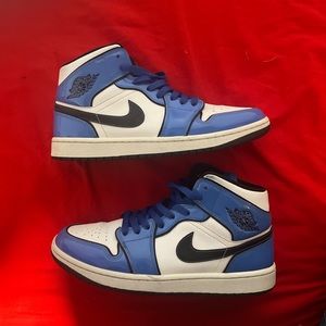 OR BEST OFFER; Air Jordan 1 Mid “Signal Blue” pre-owned